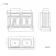 Lucia Graphite Grey Double Vanity with Marble Top & Curved Counter Top Basin 1200mm