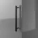 Avon Stone Grey Wall Hung Tall Cabinet Unit 1200x300mm - Black Accents