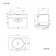 Avon Stone Grey Wall Hung Drawer Vanity with Marble Top & Oval Counter Top Basin 600mm - Black Accents