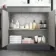 Avon Stone Grey Basin Vanity and Back To Wall Unit 1300mm - Black Accents
