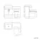 Harper Gloss White Combination Vanity Basin and Aruba Toilet 1200mm - Black Accents