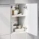 Harper Gloss White Combination Vanity Basin 1500mm - Black Accents (Excludes Pan + Cistern)