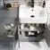 Harper Stone Grey Combination Vanity Basin 1500mm - Black Accents (Excludes Pan + Cistern)