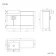 Harper Charcoal Elm Basin Vanity with Marble Top & Back To Wall Unit 1200mm - Black Accents