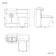 Harper Gloss White Combination Vanity Basin & Atlanta Toilet 1000mm - Black Accents