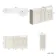 Monaco Chalk White Combination Vanity Traditional Basin with Marble Top 1500mm (Excludes Pan & Cistern)
