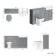 Monaco Dove Grey Combination Vanity Basin and Hudson Toilet with Wooden Seat 1500mm