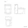 Avon & Trent Gloss White Slimline Back To Wall Unit and Boston Toilet