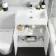 Avon Gloss White Combination Vanity Basin and Boston Toilet 1100mm - Right Handed