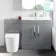 Avon Stone Grey Combination Vanity Basin and Boston Toilet 1300mm