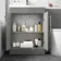 Avon Stone Grey Combination Vanity Basin and Boston Toilet 1100mm - Left Handed