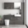 Charcoal Elm Back To Wall Unit and Boston Toilet