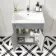 Bermuda Dove Grey Combination Vanity Basin and Boston Toilet 1100mm