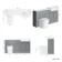 Monaco Dove Grey Combination Vanity Traditional Basin with Marble Top and Boston Toilet 1500mm