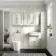 Monaco Chalk White Combination Vanity Traditional Basin and Boston Toilet 1500mm