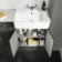 Monaco Graphite Grey Combination Vanity Basin with Marble Top and Boston Toilet 1500mm
