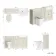 Monaco Chalk White Combination Vanity Traditional Basin and Hudson Toilet with Wooden Seat 1500mm