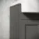 Monaco Graphite Grey Combination Vanity Basin and Hudson Toilet with Wooden Seat 1500mm