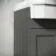 Monaco Graphite Grey Combination Vanity Traditional Basin with Marble Top & Hudson Toilet with Wooden Seat 1200mm