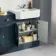 Monaco Inky Blue Combination Vanity Traditional Basin and Seattle Toilet 1500mm