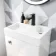 Ohio Gloss White 2-In-1 Combined Wash Basin & Denver Toilet 500mm