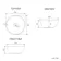Bermuda Dove Grey Vanity with Round Counter Top Basin 600mm - Brushed Brass Accents