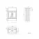 Monaco Graphite Grey Traditional Basin Vanity 600mm - Brushed Brass Accents