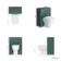 Traditional Midnight Green Back To Wall Unit and Seattle Toilet