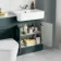 Monaco Midnight Green Combination Vanity Basin with Marble Top & Boston Toilet 1200mm
