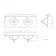 Lucia Chalk White Double Vanity with Marble Top & Undermount Basins 1200mm - Brushed Brass Accents
