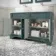 Lucia Midnight Green Double Vanity with Marble Top & Curved Counter Top Basin 1200mm