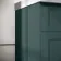 Lucia Midnight Green Basin Vanity 630mm - Brushed Brass Accents