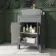 Bermuda Dove Grey Cabinet 600mm Excludes Counter Top Basin - Brass Knurled Handles