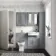 Monaco Dove Grey Traditional Basin Vanity 600mm - Brass Knurled Handles