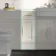 Monaco Chalk White Side Cabinet Unit 300mm - Brass Knurled Handles