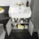 Monaco Graphite Grey Traditional Basin Vanity and Back To Wall Unit 1200mm (Excludes Pan & Cistern) - Brass Knurled Handles