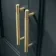 Monaco Inky Blue Traditional Basin Vanity 600mm - Brass Knurled Handles