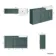 Monaco Midnight Green Traditional Basin Vanity and Back To Wall Unit 1500mm (Excludes Pan & Cistern) - Brass Knurled Handles