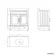 Lucia Chalk White Vanity with Marble Top & Undermount Basin 830mm - Brass Knurled Handles
