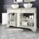 Lucia Chalk White Double Vanity with Marble Top & Round Counter Top Basin 1200mm - Brass Knurled Handles