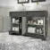 Lucia Graphite Grey Double Vanity with Marble Top & Round Counter Top Basin 1200mm - Brass Knurled Handles