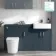 Harper Navy Blue Combination Vanity Basin and Tucson Toilet 1500mm