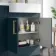 Harper Navy Blue Basin Vanity and Back To Wall Toilet Unit 1200mm (Excludes Toilet) - Brushed Brass Accents - Right Handed