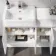Foster Gloss White Combination Vanity Basin and Tucson Toilet 1500mm