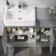Foster Stone Grey Combination Vanity Basin and Boston Toilet 1500mm