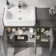 Foster Tungsten Grey Combination Vanity Basin and Houston Toilet 1500mm