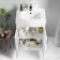 Mersey Gloss White Combination Vanity Basin and Houston Toilet 1000mm