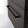 Elba Graphite Grey Wall Hung Drawer Vanity with Marble Top & Cody Basin 600mm - Black Accents