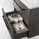 Elba Charcoal Elm Wall Hung Drawer Vanity with Marble Top & Cody Basin 600mm - Black Accents