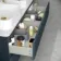 Corsica Inky Blue Wall Hung Drawer Vanity with Marble Top & Marin Basin 1200mm